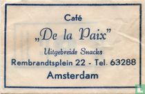 Café "De La Paix"