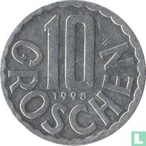 Austria 10 groschen 1998