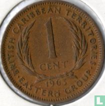 Territoires britanniques des Caraïbes 1 cent 1963 