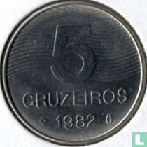 Brésil 5 cruzeiros 1982