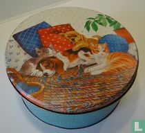 Blik met afbeelding dieren 