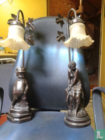Floor lamps boy and girl
