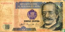 Pérou 10 Intis 