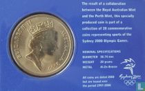 Australien 5 Dollar 2000 (Coincard) "Summer Olympics in Sydney - Football"