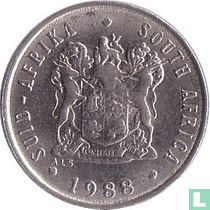 Afrique du Sud 5 cents 1988