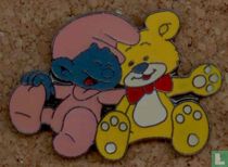 (Babysmurf met Teddybeer)