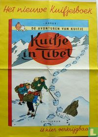 Kuifje in Tibet promotie winkelposter