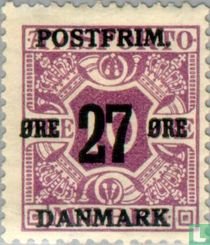 Newspaper stamp with overprint