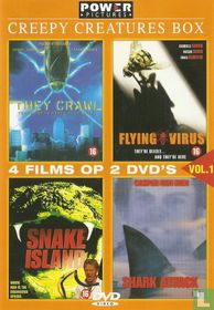 They crawl + Flying Virus + Snake Island + Shark Attack