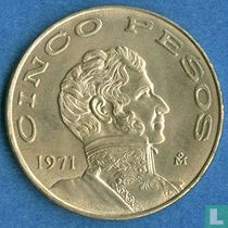 Mexico 5 pesos 1971
