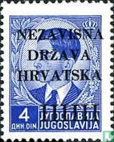 Timbres de Yougoslavie, avec surcharge