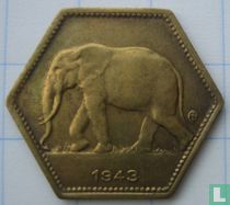 Belgisch-Congo 2 francs 1943
