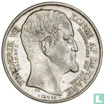 Denmark 1 speciedaler 1848 "Death of King Christian VIII and Accession of Frederik VII"