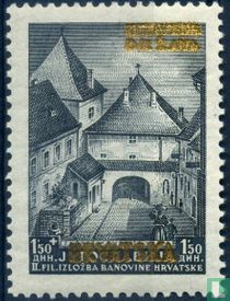 Yugoslav stamps, with overprint