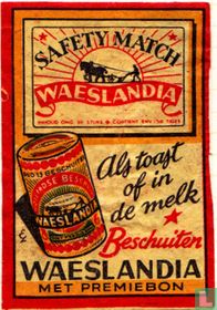 Waeslandia marque d'allumettes catalogue