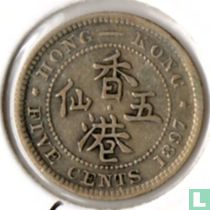 Hongkong 5 Cent 1897