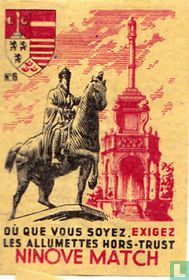 Beeld van Karel-de-Grote in Luik (fr)