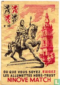 Beeld van Boudewijn IX in Bergen (fr)