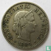 Suisse 5 rappen 1884 acheter