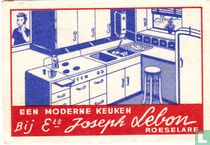 een moderne keuken Bij Ets Joseph Lebon 