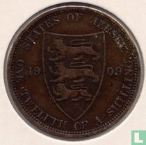 Jersey 1/12 shilling 1909