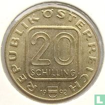 Oostenrijk 20 schilling 1992 "Vorarlberg"