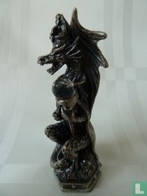 TAL-KRIEG - Roi Noir - pièce d'échecs (dragon)