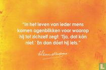 B120129 - Soldaat van Oranje De Musical "In het leven van ieder mens komen ogenblikken voor waarop hij tot zichzelf zegt: 'Tja, dat kán niet.' En dan dóet hij iets." for sale