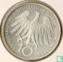 Allemagne 10 mark 1998 "900th anniversary Birth of Hildegard von Bingen"