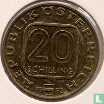 Austria 20 schilling 1992 "Hochosterwitz Castle"