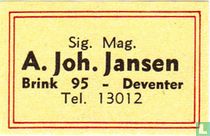 Sig. Mag. A. Joh. Jansen