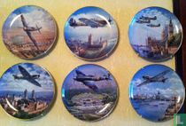 Serie Compleet 6 sierborden T.K. (incl. 5 certificaten)