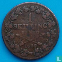 Sweden 1 skilling banco 1839