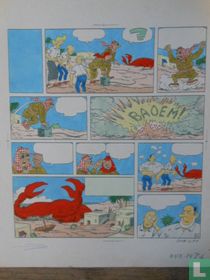 originele inkleuring Jerom Stad onder water 