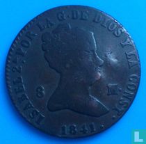 Spain 8 maravedis 1841 (aqueduct)