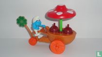 Smurf met ijscowagen