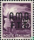 Italian stamps with overprint AMG FTT