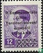 Yugoslav stamps overprinted
