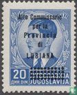 Yugoslav stamps overprinted