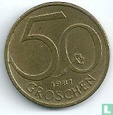 Austria 50 groschen 1981
