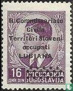 Yugoslav stamps overprinted