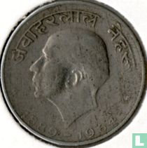 India 50 paise 1964 (Calcutta - Hindi legend) "Death of Jawaharlal Nehru"