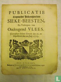 Publicatie Tegens het inbrengen van sieke-beesten,