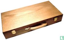 Mah Jongg Modern Westerse houten 'gereedschapkist met houten latten