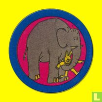 Olifant met konijn