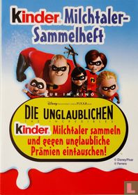 Kinder Milchtaler-Sammelheft "Die Unglaublichen"