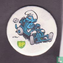 BP (Schtroumpf dans kart)