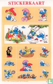 Stickerkaart: De Smurfen