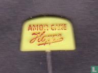 Hoppe amor cake [rood op geel]