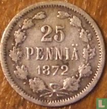 Finland 25 penniä 1872